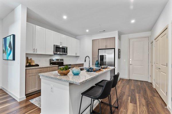 chef-inspired kitchen with large island