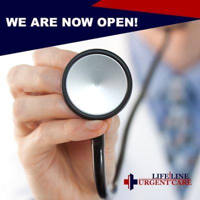 NOW OPEN! No Appointment Needed. |1463 South Mason Rd. Katy, TX 77450 | Visit us online | www.lifelineurgentcare.org