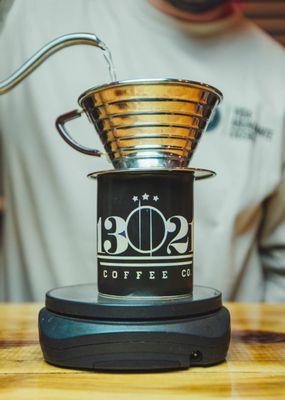 Serving Single Origin coffees on Kalita Wave