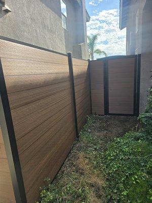 vinyl sandstone color with composite fence