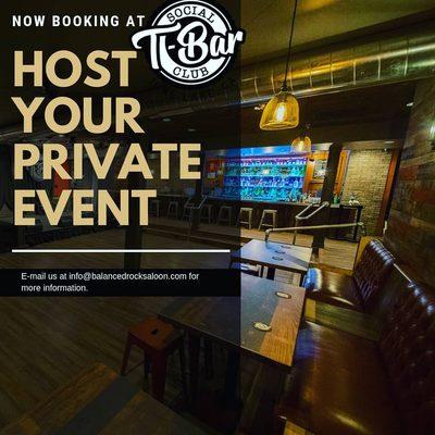 Consider us for your next event.