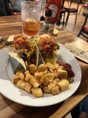 Veggie breakfast tacos