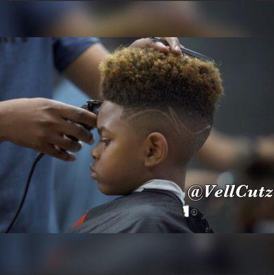 @VellCutz on Instagram or Booking  VellCutz.Booksy.Net
