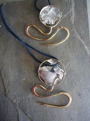 Sculptural Cable Needle Necklaces