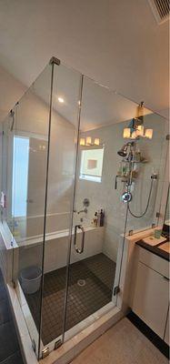 Clean shower glass - made it absolutely spotless