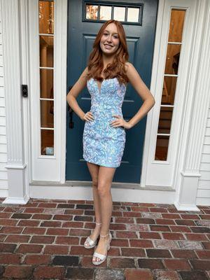Homecoming dress alterations. Great!