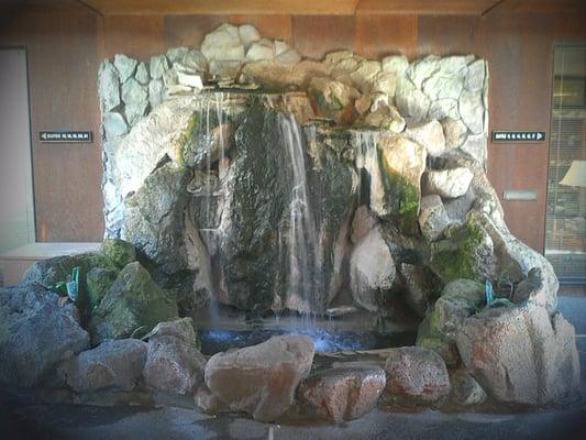 At the beautiful and very tall fountain make a right...