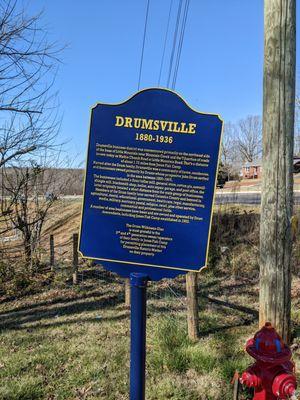 Drumsville Historical Marker
