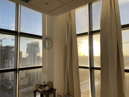 Couples room - gorgeous view at 5pm