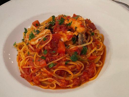 Fra diavolo with shrimp - very good!
