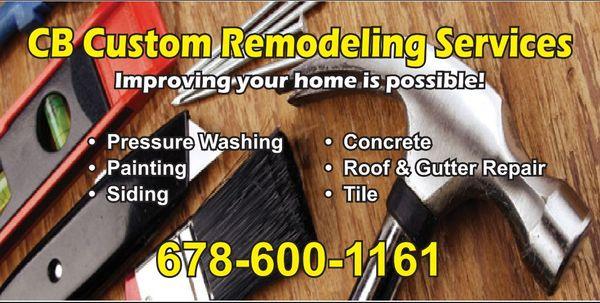 CB Custom Remodeling Services