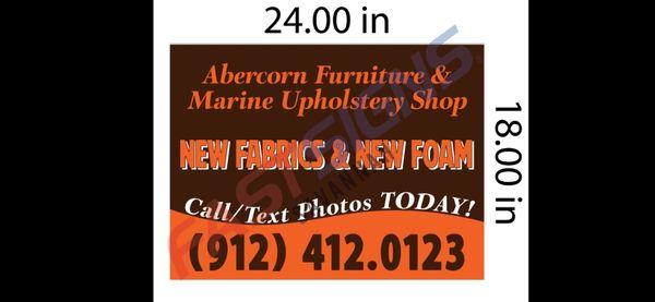 New foam inserts for sofas & chairs in one day!