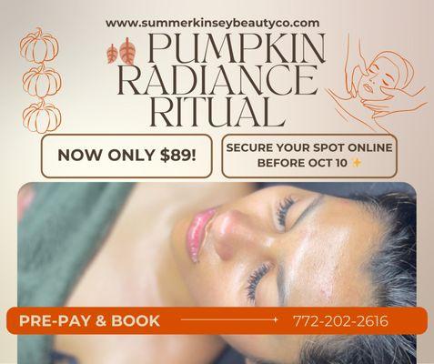 Fall Special! Now available until OCT 17th