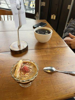 affogato (Valentine's special) and red eye