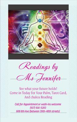 Psychic Readings by Ms Jennifer