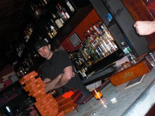 Everyone loves Jenga and Vodka
