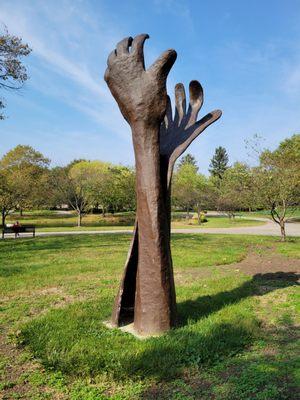 Reach Out sculpture