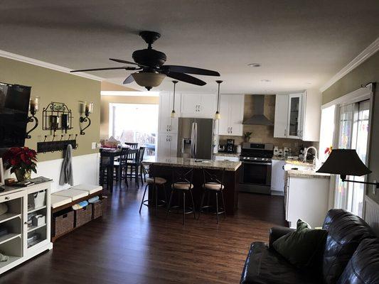 After full kitchen remodel.