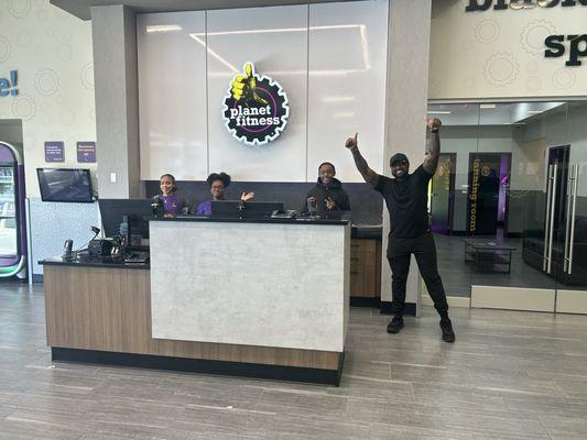 Front desk ( employee's a little shy) except Manager D'angelo