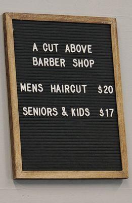 A Cut Above Barbershop
