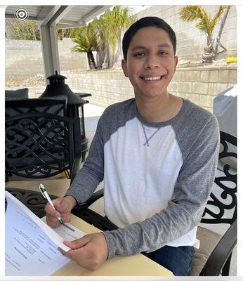 Such a nice young man, he's 22 and buying his first home . It's always a pleasure to assist my clients.