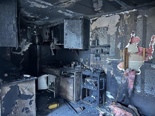 After math of a fire