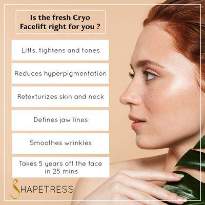 Is Cryo Facelight right for you? Call us for a FREE consultation!