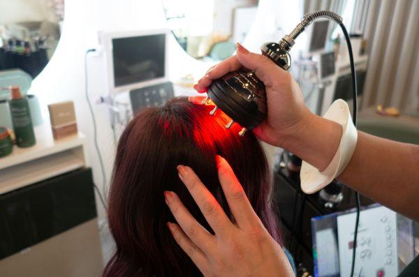 Red and blue light therapy!