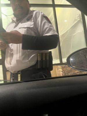 The rude security guard