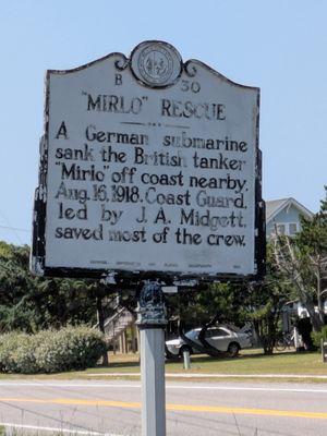 Mirlo Rescue Historical Marker, Rodanthe