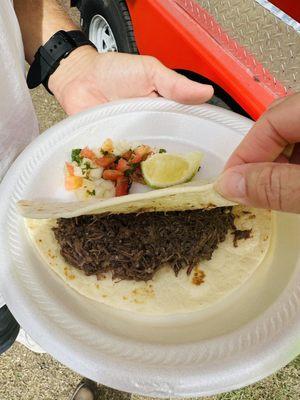 Our fave barbacoa spot Chela's at the festival 10/23