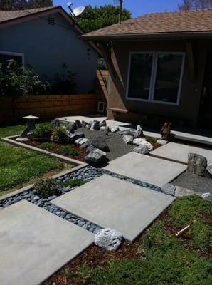 Asian inspired Landscape/hardscape and out door living project