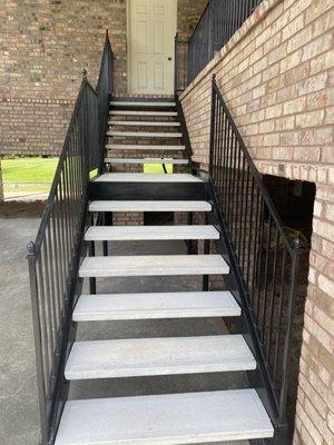 Concrete stairs for v zone elevation