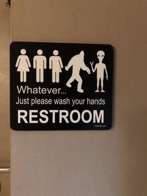 Gender neutral clean bathroom