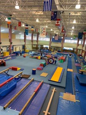 Beautiful gymnastics area.