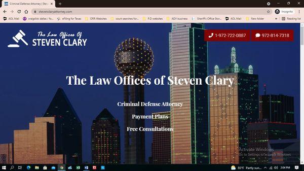 The Law Offices of Steven Clary
Criminal Defense Attorney
FREE CONSULTS