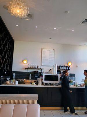 In front of the store