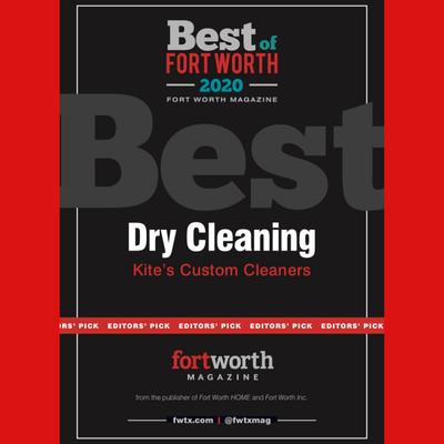 Voted Best Dry Cleaner in Fort Worth consecutively for over a decade!