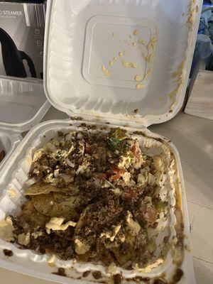 Unfinished Jerk nachos