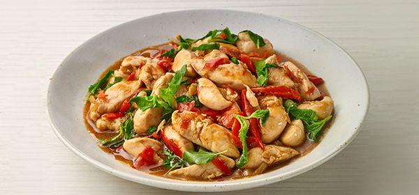 Fried basil with chicken