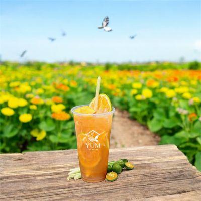 Signature Peach Kumquat Tea - - - Tra Hong Dao Xa Tac
