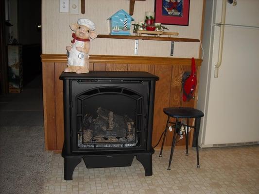 Sometimes a 12,000 BTU vent-free gas stove like this which was installed in a house trailer in Blasdell is more than just a q...