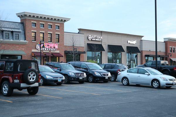 Store front located on the south end of McCoy Dr. & Route 59 across Fox Valley Mall.