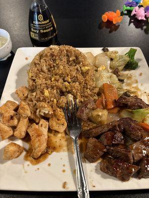 Chicken and steak habatchi