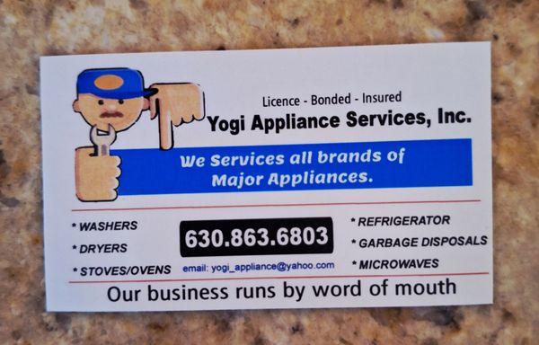 Yogi Appliance