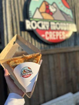 Chicken pesto crepe was delicious!!