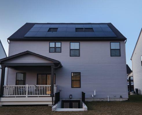 A modern solar panel array, expertly installed to capture maximum sunlight--boosting energy efficiency and sustainability.