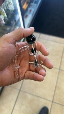 Dab slurper with marbles