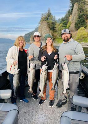 Columbia river salmon fishing