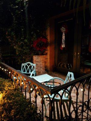 Patio in the evening...